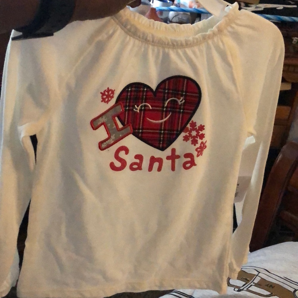 Nice holiday sweatshirt sizes 9 month and 24 month